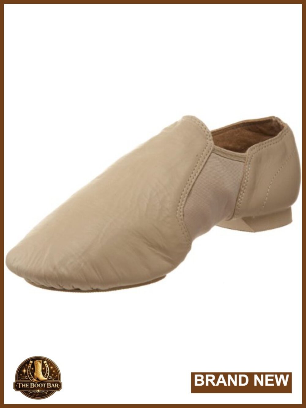 Sansha Women's Split-Sole Jazz Shoe with Elastic Panels Dance Flat
